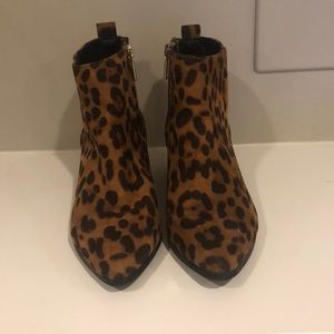 Cheetah Booties! Size 5.5. Only worn twice.